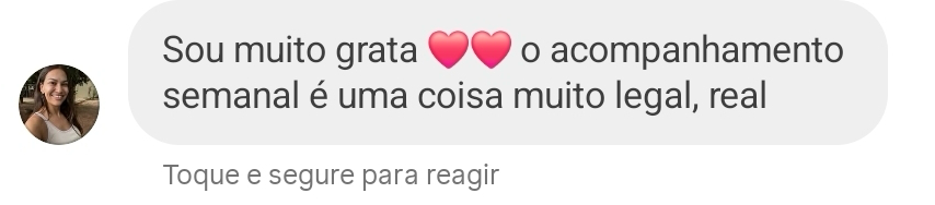 Depoimento de aluno